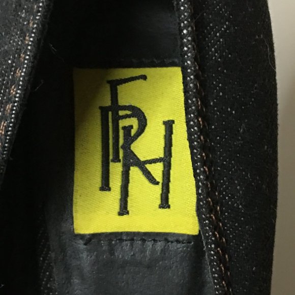 FRH Dark Denim Studded Platform Heels - Picture 14 of 14